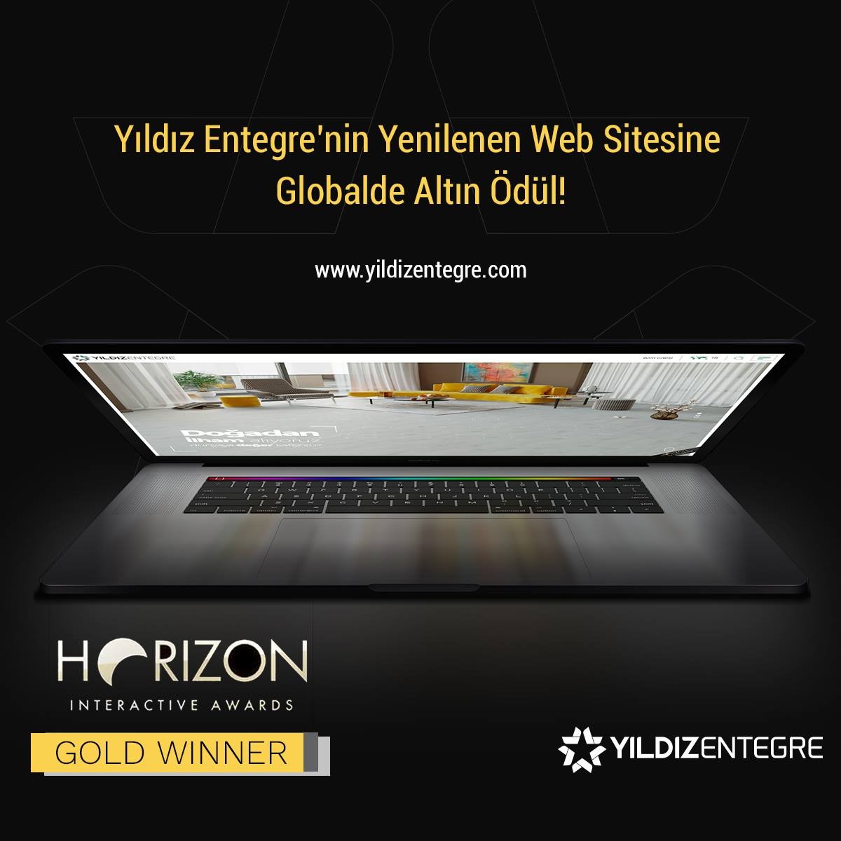 Yıldız Entegre’nin yenilenen web sitesine Altın Ödül